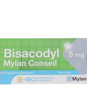 Bisacodyl 5mg Mylan  Conseil  30 comprimés