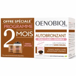 Oenobiol Autobronzant Peaux claires et sensibles lot de 2