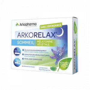 Arkorelax Sommeil Mélatonine Végétale  boite de 15 Cpés