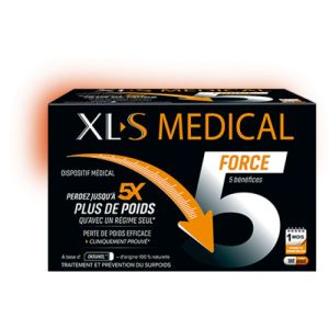 XLS Médical Force 5 bénéfices 180 gélules
