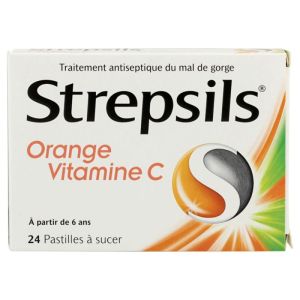 Strepsils Orange Vit C 24 pastilles