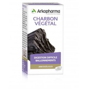 Arkog Charbon Vegetal      boite de 45 gélules
