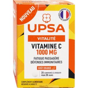 Vitamine C 1000mg Upsa Comprimés à croquer boite de 20