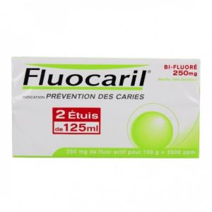 Fluocaril Dent Bi-fluoré 250 Menthe 125 ml lot de 2