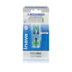 Inava Brossettes interdentaires Recharges Verte 2.2mm x3