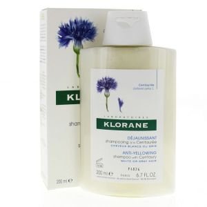 Klorane Shampoing Centaurée cheveux gris/blancs 200ml