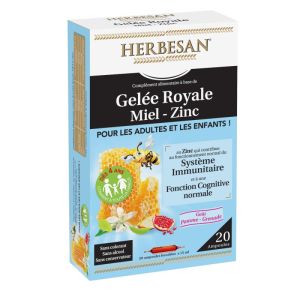 Herbesan Gelee Royale + zinc  Adultes Enfants