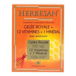 Herbesan Gelee Royale 12vitamines  30 Comprimés