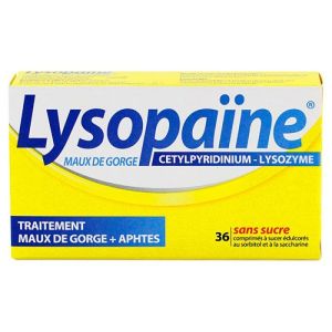 Lysopaine Cps Sans Sucre Bt 36