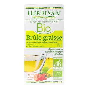 Herbesan Bio Brule Graisses Tisane 20 Sachets