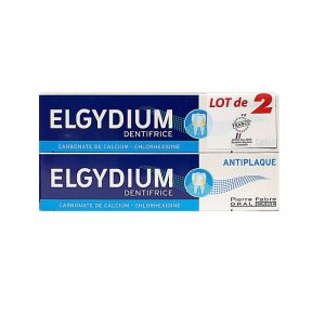Elgydium Dentifrice Antiplaque Lot de 2X75ml