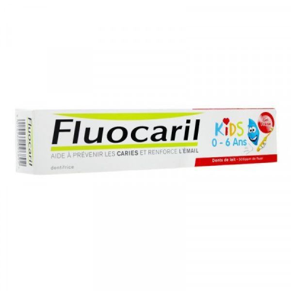 Fluocaril Kids 0/6 ans Gel Fraise 50 ml