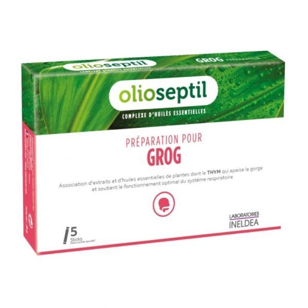 Olioseptil préparation pour GROG boite de 5 sticks