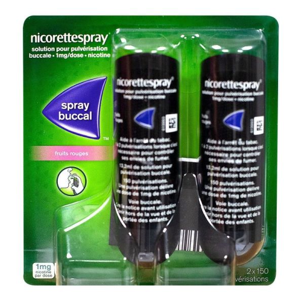 Nicorettespray Fr 1mg/dose Spray buccal duo